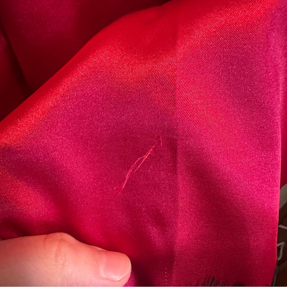 Lace Trim Robe & Short Set - Picture 6 of 6